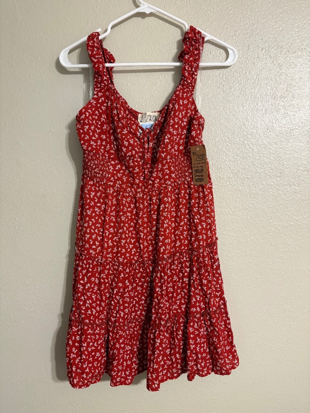 Just Found Red Mini Dress Size Large